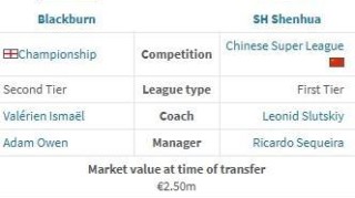 半岛体育APP-德转：布莱克本前锋盖伊加盟上海申花的转会费为115万欧