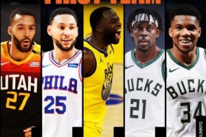 半岛体育APP-最佳防守一阵：戈贝尔、西蒙斯、追梦、字母哥&amp;霍勒迪